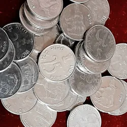 25 Paise FSS Rhino Year 2000 Noida Mint Gem Bunc Condition 100 Pcs Given
