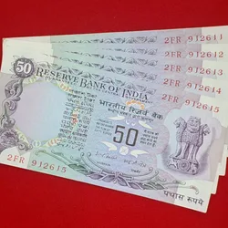 50 rupee F-4 I.G. Patel released on 1977 Gem UNC condition white Paper Each Note Price 1210