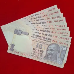 Semi Fancy Ten Rupee Notes Set GEM UNC Condition