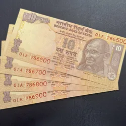 10rs rare issue 2016 telescopic only 3 issues printed 00A. 01A and 02A. Each note rs600 only
