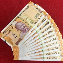 Rs 200 India Banknote Fancy Number Set 000001 to 000010 000786 Same prefix Totally 11 note set GEM UNC Unique