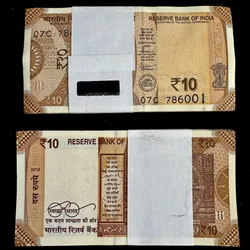Rs 10 India Banknote Serial Bundle 786001 to 786100 Gem Unc Unique and Rare