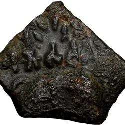 Copper Coin of Satyabhadra (2nd Cen. BC) of Bhadra/Mitra Dynasty Very Rare