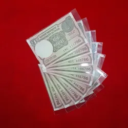 One Rupee Super Fancy Set GEM UNC Condition Serial NO.111786 to 999786