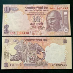 D78 Rs 10 India Banknote Signature series Signed by D Subharao Inset R 2008 Issue Unique and Rare