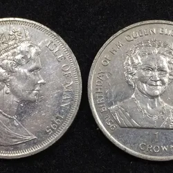 1995 British› Isle of Man 1 Crown - Elizabeth II Queen Mother Commemorative Issue rare Coin #A-82