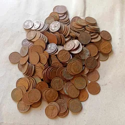 Republic India Coin Decimal Currency 1naya Paisa Only Copper Coin Mixed Year & Mint 1350₹= 100 Piece