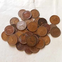 Republic India coin 1 one'pice copper coin Mixed year & mint 1890₹ = 100 piece