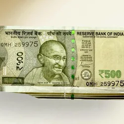 Rs 500/- India Banknote Extra Paper Error Unique and Rare