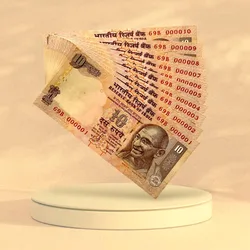 Rs 10 India Banknote Rare Issue Low Serial 000001 To 000010 Signed By Y V Reddy Inset a Year 2007 Unique and Rare