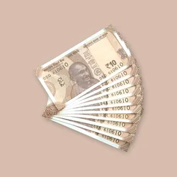 Rs 10/- India Bank Note Semi Fancy 10 Note Same Number Set 610610 Unique and Rare