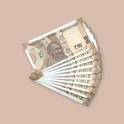 Rs 10/- India Bank Note Semi Fancy 10 Note Same Number Set 612612 Unique and Rare