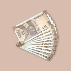 Rs 10/- India Bank Note Semi Fancy 10 Note Same Number Set 620620 Unique and Rare
