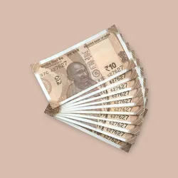 Rs 10/- India Bank Note Semi Fancy 10 Note Same Number Set 627627 Unique and Rare