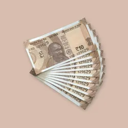 Rs 10/- India Bank Note Semi Fancy 10 Note Same Number Set 629629 Unique and Rare
