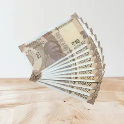 Rs 10/- India Bank Note Semi Fancy 10 Note Same Number Set 652652 Unique and Rare