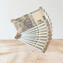 Rs 10/- India Bank Note Semi Fancy 10 Note Same Number Set 658658 Unique and Rare