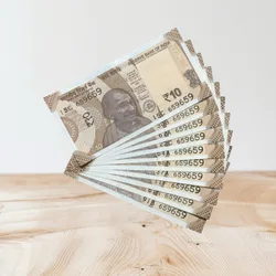 Rs 10/- India Bank Note Semi Fancy 10 Note Same Number Set 659659 Unique and Rare