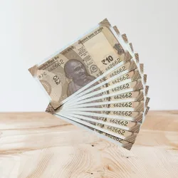 Rs 10/- India Bank Note Semi Fancy 10 Note Same Number Set 662662 Unique and Rare