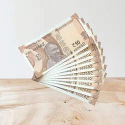 Rs 10/- India Bank Note Semi Fancy 10 Note Same Number Set 682682 Unique and Rare