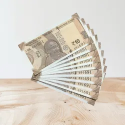 Rs 10/- India Bank Note Semi Fancy 10 Note Same Number Set 691691 Unique and Rare