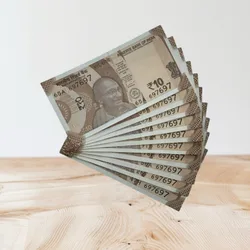Rs 10/- India Bank Note Semi Fancy 10 Note Same Number Set 697697 Unique and Rare