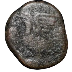 Copper Doudou Coin of INDO-French (AD1720-1835) with Rooster KM 52