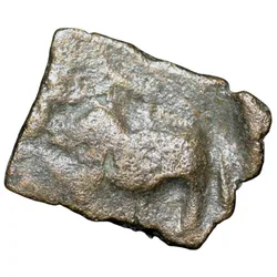 Copper Coin of Pre-Satavahana (2nd Cen. BC) from Marathwada Region with Elephant/Ujjaini
