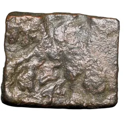Copper Inscribed Punch-Marked of Damabhadra of Bhadra/Mitra Dynasty(2nd Cen.BC) of Vidarbha Region