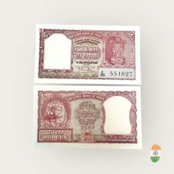 B1 Rs 2 India Banknote Signature Series Signed by B Ramarau Gujarati 1st issue GEM Unc prefix C Unique and Rare