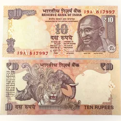 D 101 Rs 10 India Banknote Signature series Signed by D Subharao Inset M 2013 Issue Unc Unique and Rare