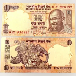 D 86 Rs 10 India Banknote Signature series Signed by D Subharao Inset A 2011 Issue UNC Unique and Rare