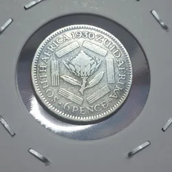 South Africa 6 Pence Coin 1930 George V REX