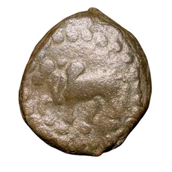 Copper Kakani of Ganapati Naga(c. 3rd Cen. AD) of Nagas Dynasty from Padmavati Bull Heavy Type