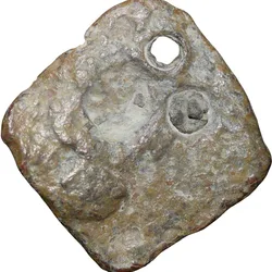Lead Coin of Satavahan Dynasty (1st Cen. BC) from Vidarbha Region Bold Nandipad/Ujjaini Symbol