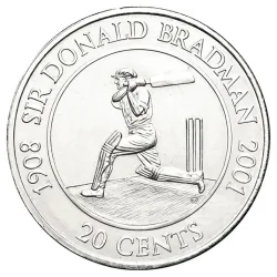 Australian Mint Queen Elizabeth II Sir Don Bradman Issue Unique and Rare
