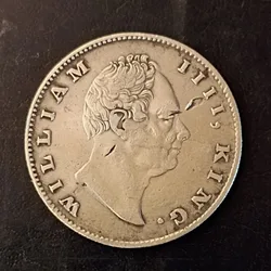 British India King William one ₹. Year of 1835. Condition as imege. Same and similar piece available