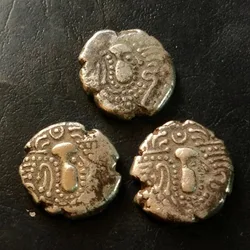 Ancient Silver Gadhiya Indo Sassanian Rulers of Malwa Thin Planchet Type Silver Drachm Coin DS 318 Condition *XF* Weight 4 GM Each 1 1 piece given Same and similar piece available