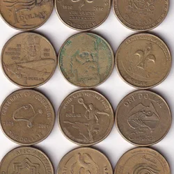 12 Different Australia One Dollar Commemorative Rare ( 12 Coin Set)# N-368