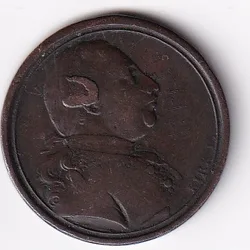 United Kingdom 1773 Medal - George III Sentimental Magazine Extermaly Rare Coin # N-425