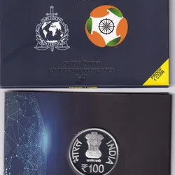 90th Interpol General Assembly India-2022 Mumbai Mint 1 Coin (Proof Set)