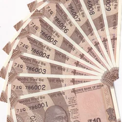 786001 - 786009 ( 9 PCS Set) 10 Rupees GEM UNC Rare ( 9 Note Set)