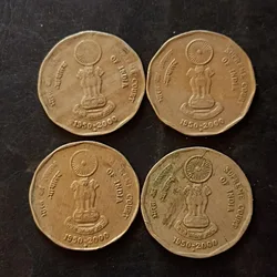 Republic India Denominaton 2₹ Metal coper nickel Supreme court of India Same and similar set are available