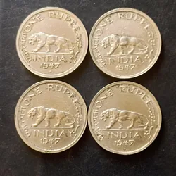 British India King and emperor George vi Denominaton 1₹ Metal coper nickel Same and similar piece available