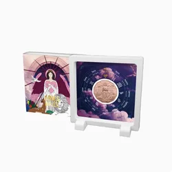 2024 Samoa – Archangel in the zodiac - Aries VS Ariel - Gold Plated Proof Coin Beautiful Pack Set