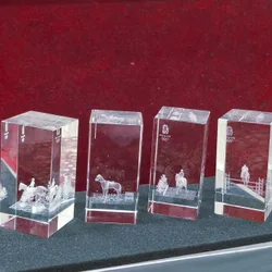 China Beijing 2008 Crystal BOX Set + TOYS Stamp Very Beautiful BOX with Certificate