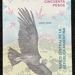 Argentina 50 Cincuenta Pesos UNC Bank Note