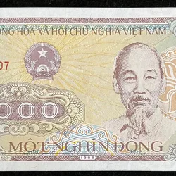 Vietnam 1000 DONG UNC Rare Note