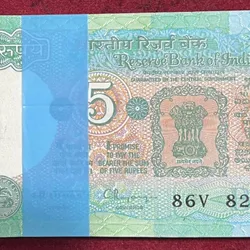 5 RUPEES TRACTOR ISSUE GOVERNOR C.RANGARAJAN RARE UNC (100 NOTE ) SERIAL PACKET