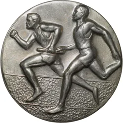 Nickel Olympics Relay Race Token (19th Cen. AD) Uniface Repuse Type